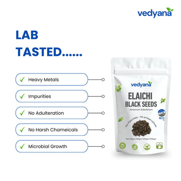 Vedyana Black Cardamom Seeds | Badi Elaichi | Amomum subulatum