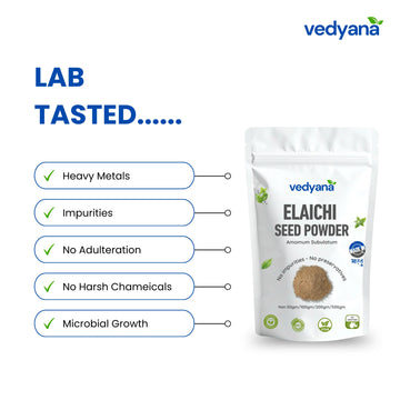 Vedyana Black Cardamom Powder (Badi Elaichi) | Amomum subulatum
