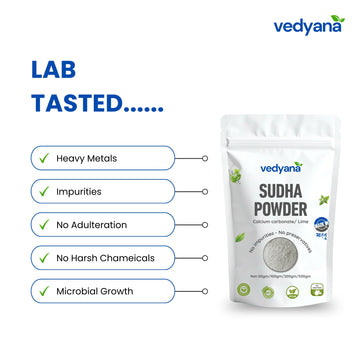 Vedyana Sudha Powder (Calcium Hydroxide) | Chuna | Lime Powder