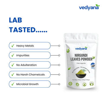 Vedyana Nirgundi Leaves Powder | Vitex negundo