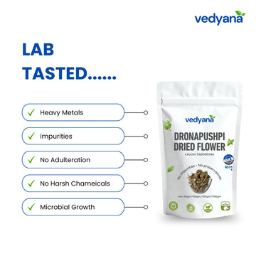 Vedyana Dronapushpi Dried Flower (Leucas aspera) | Thumbai Herb