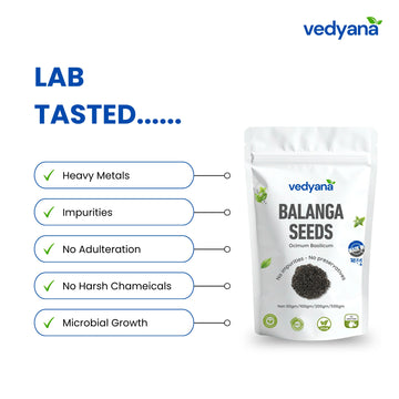 Vedyana  Balanga Seeds (Ocimum basilicum) | Sabja Seeds