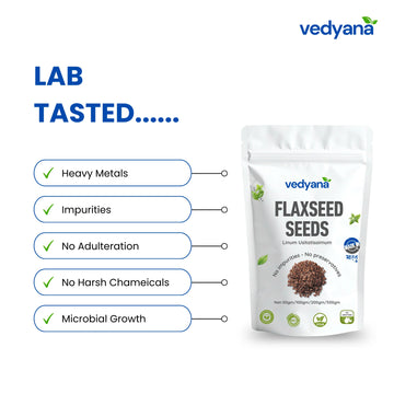 Vedyana Flax Seeds (Linum usitatissimum) | Alsi Seeds