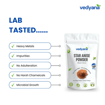 Vedyana Star Anise Powder (Illicium verum) | Chakra Phool Powder