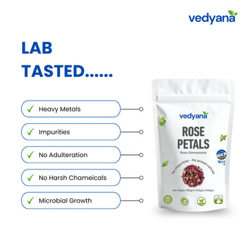 Vedyana Dried Rose Petals (Rosa spp.) | Gulab Patti