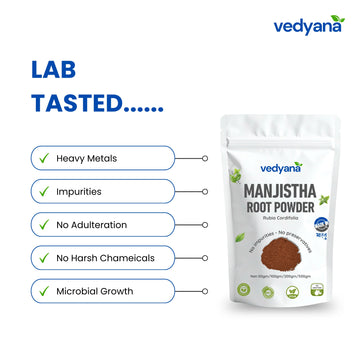Vedyana Manjistha Powder (Rubia cordifolia) | Indian Madder Powder