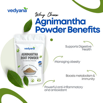 Vedyana Agnimantha Root Powder (Clerodendrum phlomidis)