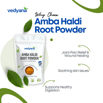 Vedyana Amba Haldi Powder (Curcuma aromatica) | Wild Turmeric