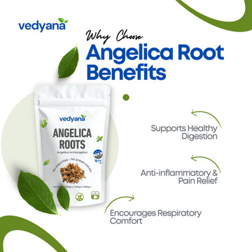 Vedyana Angelica Roots (Angelica archangelica) | Dried Roots
