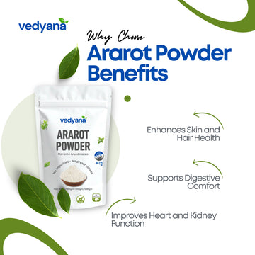 Vedyana Ararot Powder (Arrowroot) | Maranta arundinacea