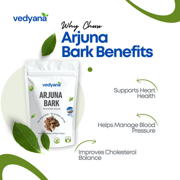 Vedyana Arjuna Bark (Terminalia arjuna) | Arjun Chaal
