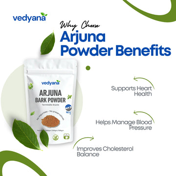 Vedyana Arjuna Powder (Terminalia arjuna) | Arjun Chaal Powder