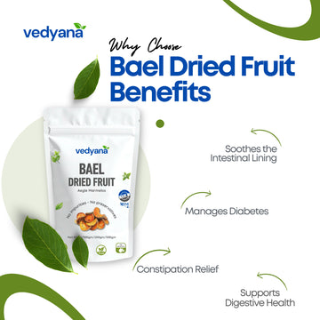Vedyana Bael Dried Fruit (Aegle marmelos) | Bel Fruit