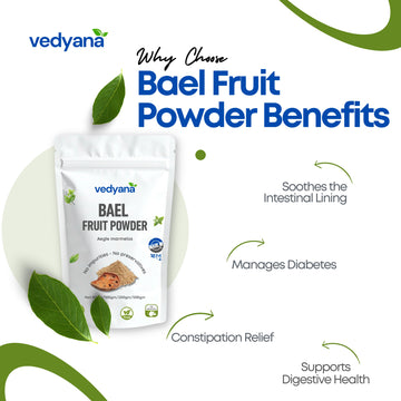 Vedyana Bael fruit Powder (Aegle marmelos) | Bel Powder
