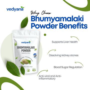 Vedyana Bhumyamalaki Powder (Phyllanthus niruri) | Bhumi Amla Powder