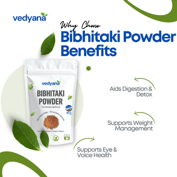 Vedyana Bibhitaki Powder (Terminalia bellirica) | Baheda Churna