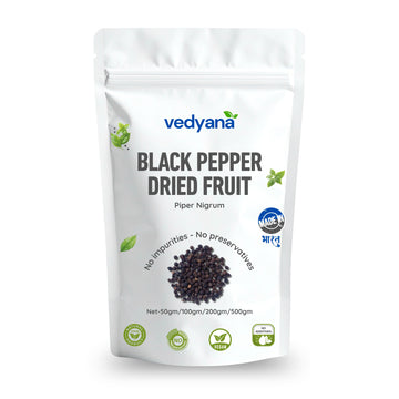 Vedyana Black Pepper Whole dried fruit (Piper nigrum) | Kali Mirch Whole