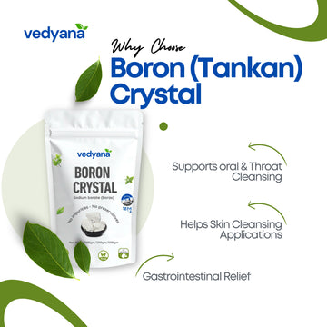Vedyana Boron Crystals (Sodium Borate) | Borax | Tankan Crystals