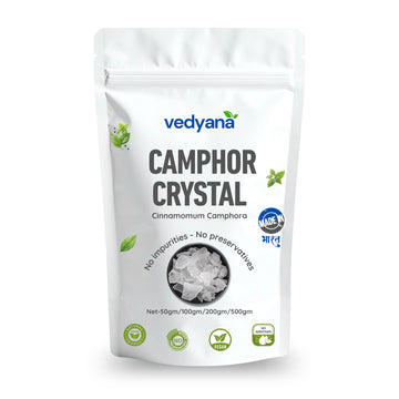 Vedyana Natural Camphor (Bhimseni Kapoor) | Cinnamomum camphora