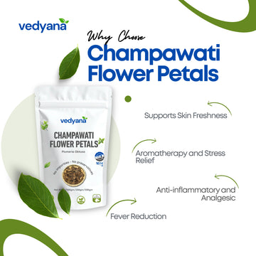 Vedyana Champawati Dried Petals (Michelia champaca) | Champa Flowers