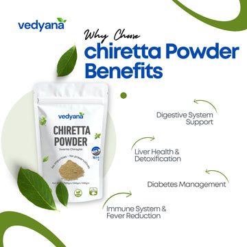 Vedyana Chiretta Powder (Swertia chirata) | Chirata Powder