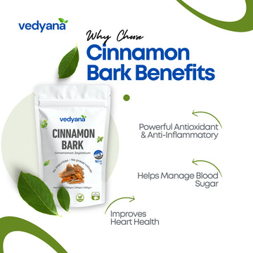 Vedyana Cinnamon Bark (Cinnamomum verum) | Dalchini