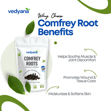 Vedyana Comfrey Roots (Symphytum officinale)
