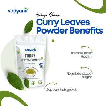 Vedyana Curry Leaves Powder (Murraya koenigii) | Kadi Patta Powder