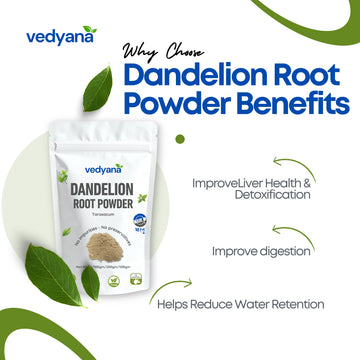 Vedyana Dandelion Root Powder (Taraxacum officinale)