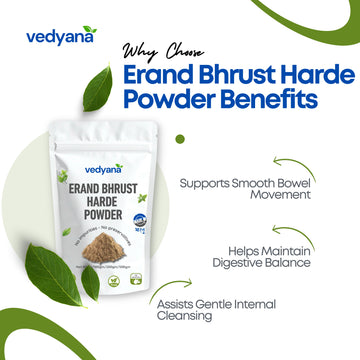 Vedyana Erand Bhrust Harde Powder (Terminalia chebula) | Harad | Haritaki