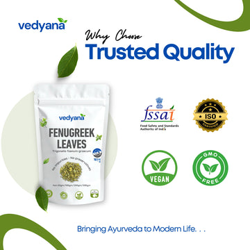 Vedyana Dried Fenugreek Leaves (Kasuri Methi) | Trigonella foenum-graecum