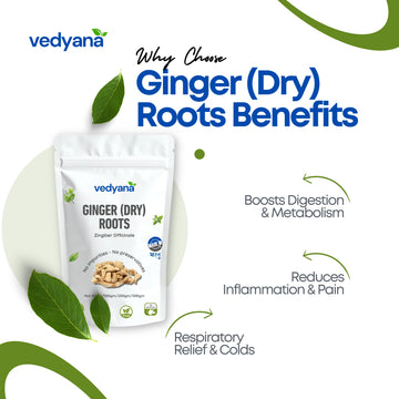 Vedyana Dry Ginger Roots (Zingiber officinale) | Sonth