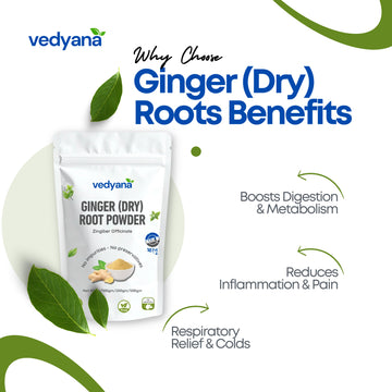 Vedyana Dry Ginger Powder (Zingiber officinale) | Sonth Powder