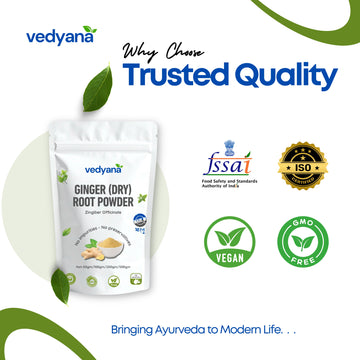 Vedyana Dry Ginger Powder (Zingiber officinale) | Sonth Powder
