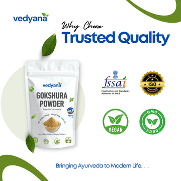 Vedyana Gokshura Powder (Tribulus terrestris) | Gokshura Churna