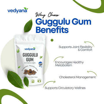 Vedyana Guggulu Resin (Commiphora mukul) | Guggal | Indian Bdellium