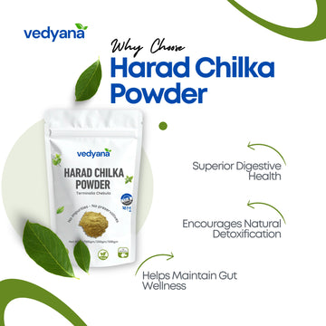 Harad Chilka Powder (Halela Zard) | Big yellow seedless harad powder