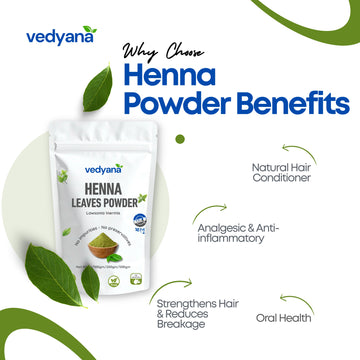 Vedyana Henna Powder (Lawsonia inermis) | Natural Mehendi