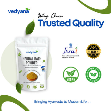 Vedyana Herbal Bath Powder | Masoor, Rose, sukhad , kapoor kachli, Soap Powder