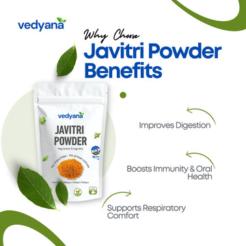 Vedyana Javitri Powder (Myristica fragrans) | Mace Powder | Nutmeg Mace