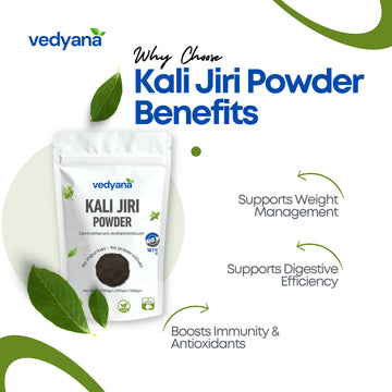 Vedyana Kali Jiri Powder (Centratherum anthelminticum) | Bitter Cumin | Kalijiri