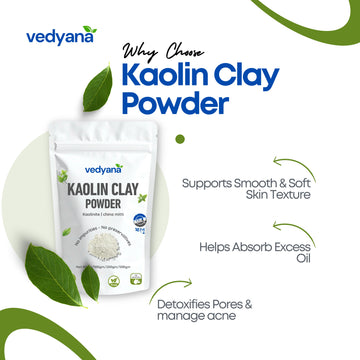 Vedyana Kaolin Clay Powder | China Clay | Chini Mitti