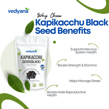 Vedyana Kapikacchu Black Seeds (Mucuna pruriens)