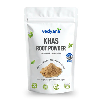 Vedyana Khas Root Powder (Vetiveria zizanioides) | Vetiver Powder | Khus