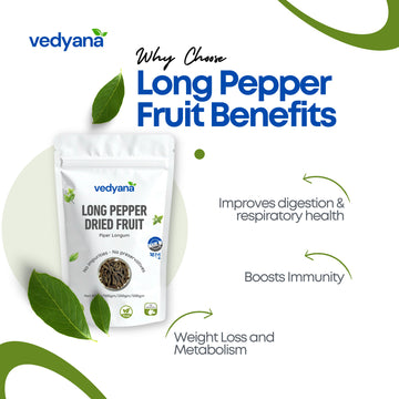 Vedyana Long Pepper Whole dried fruit (Piper longum) | Pippali