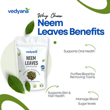 Vedyana Neem Leaves (Azadirachta indica) | Neem Patta