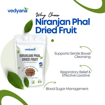 Vedyana Niranjan Phal Dried Fruit | Malva Nut | Herbal Fruit
