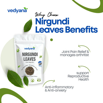 Vedyana Nirgundi Leaves (Vitex negundo) | Nirgundi Patta