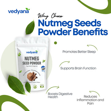 Vedyana Nutmeg Powder (Myristica fragrans) | Jaiphal Powder