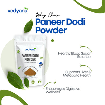Vedyana Paneer Dodi Powder (Withania coagulans) | Paneer Phool
